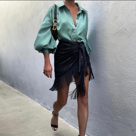 Zara Printed sarong skirt - Picture 2 of 13